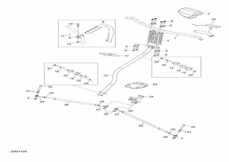 snowmobile Ski-doo - Steering