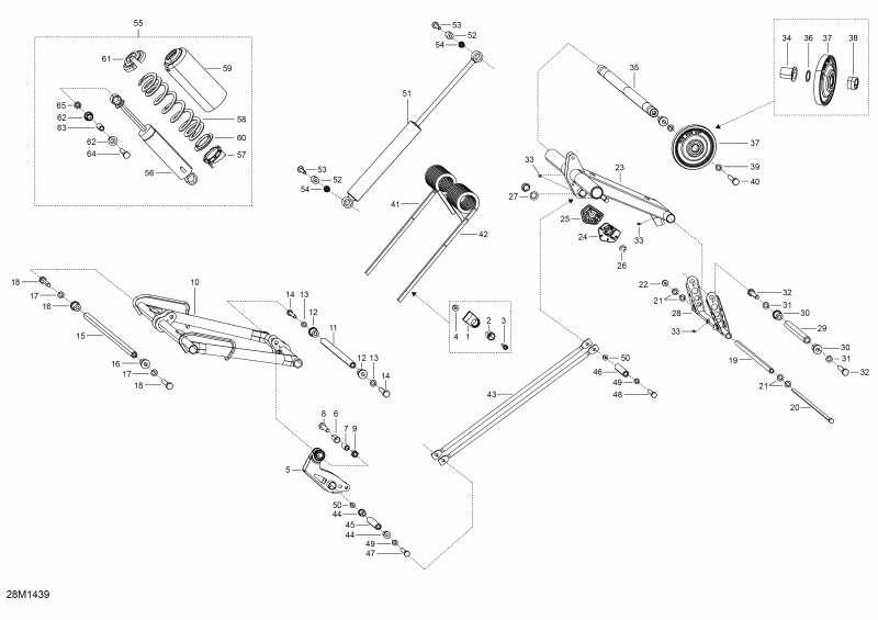  Skidoo EXPEDITION LE 600HOE, XU, 2014 - Rear Suspension B