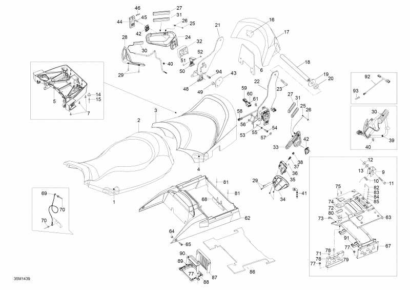 snowmobile ski-doo  EXPEDITION LE 600HOE, XU, 2014 - Seat