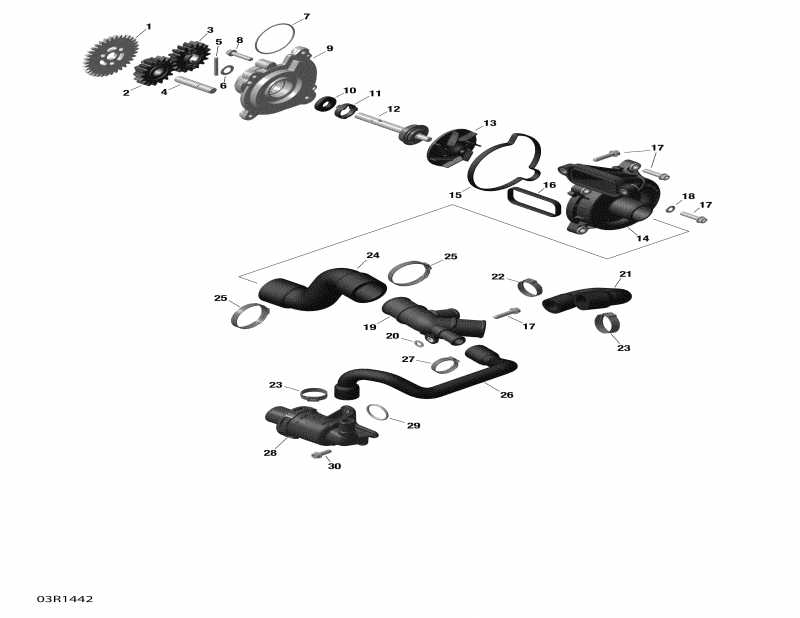  SKIDOO  EXPEDITION SE 1200 XU, 2014 - Engine Cooling