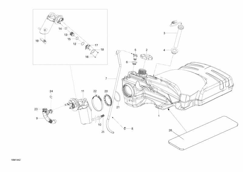 Skidoo ������ EXPEDITION SE 1200 XU, 2014 - Fuel System