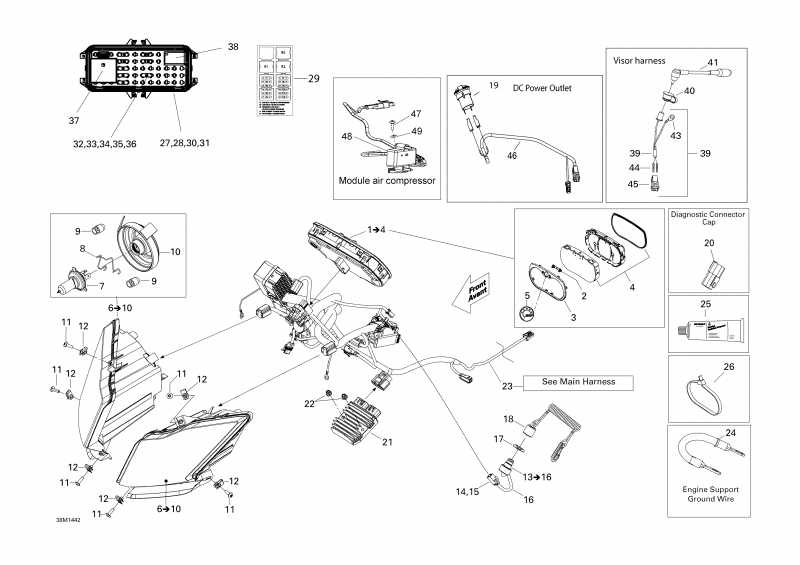 SKIDOO EXPEDITION SE 1200 XU, 2014 - Electrical System
