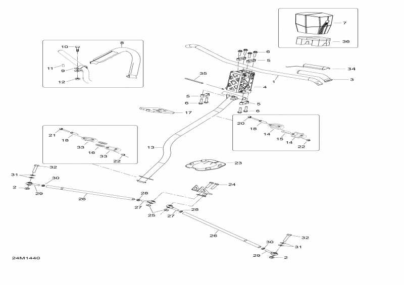 snowmobile ski-doo - Steering