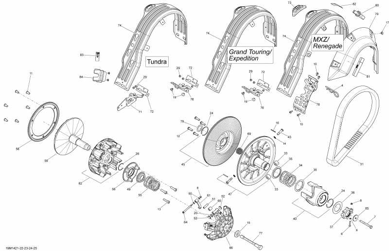 snowmobile   EXPEDITION SPORT 550F XP, 2014 - Pulley System