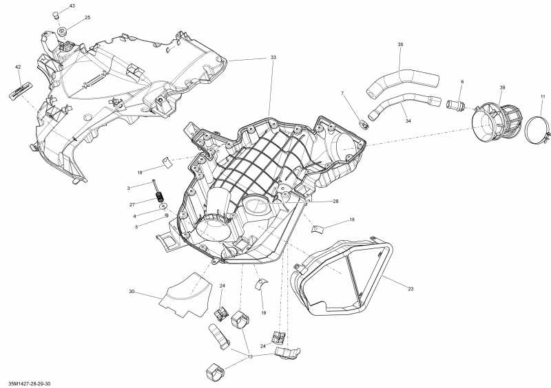  Skidoo  EXPEDITION SPORT 600ACE XP, 2014 - Air Intake System