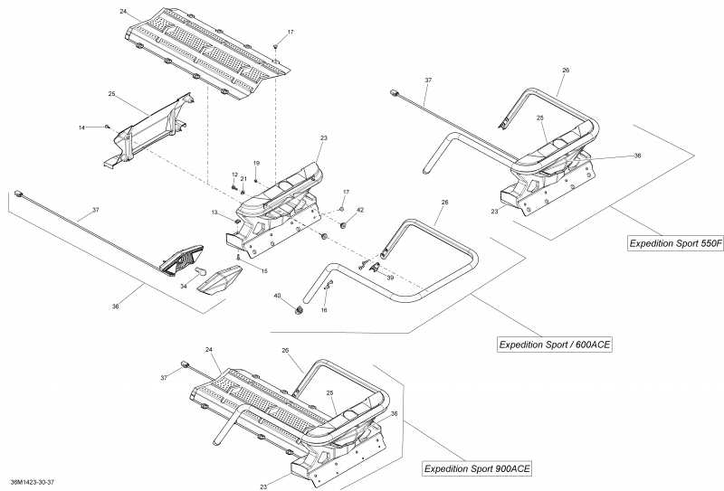  EXPEDITION SPORT 600ACE XP, 2014 - Luggage Rack