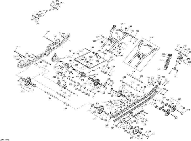 FREERIDE 137, 800RE XM RS, 2014 - Rear Suspension 137