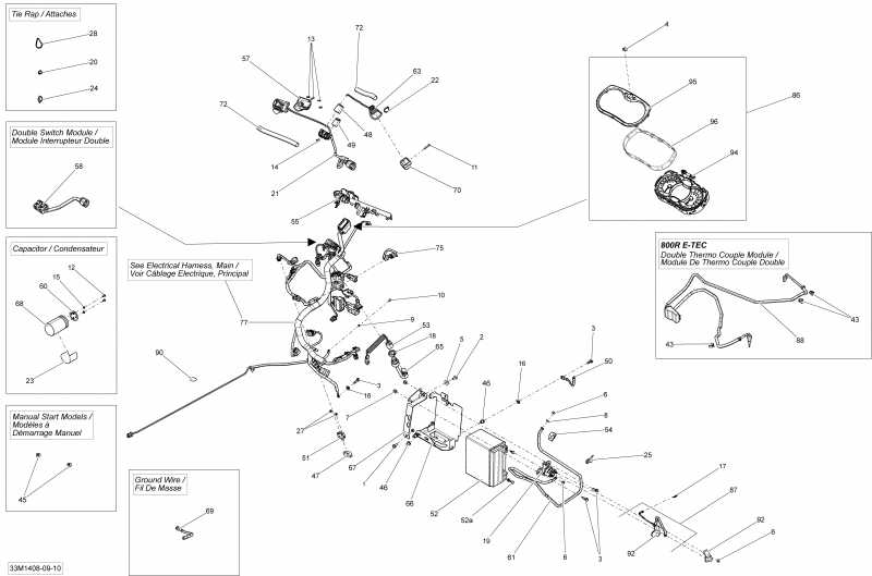   FREERIDE 137, 800RE XM RS, 2014  - Electrical System