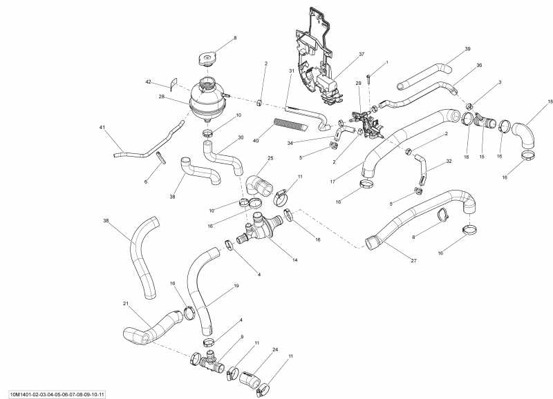 snowmobile  FREERIDE 154, 800RE XM RS, 2014 ������ - Cooling System
