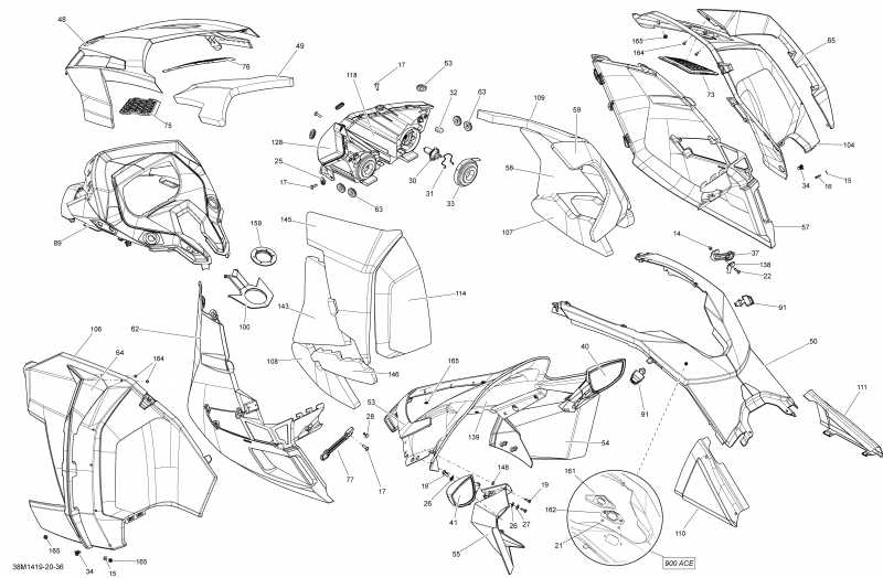  Skidoo - Hood, Windshield And Console