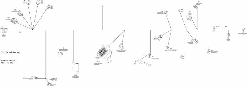 snowmobile Ski Doo GRAND TOURING LE 12004TEC XR, 2014  - Electrical Harness Main Harness