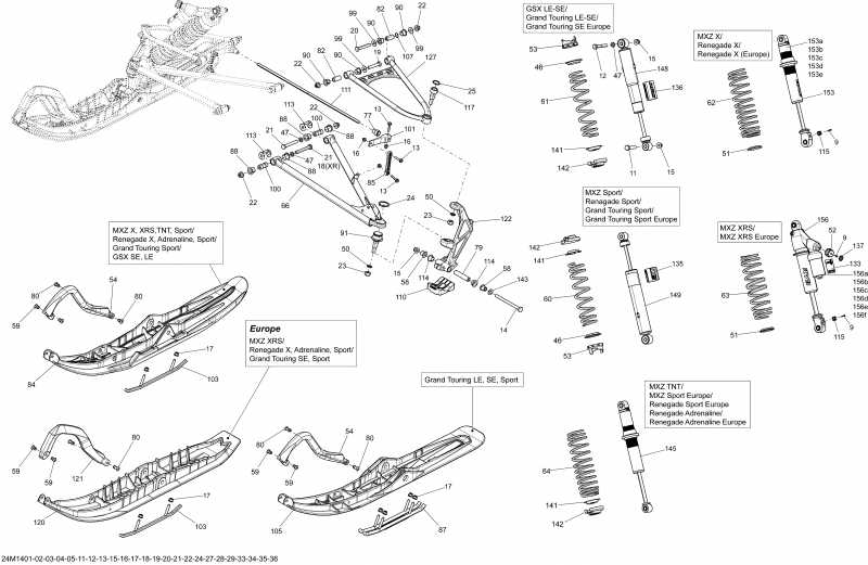 Skidoo - Front Suspension And Ski