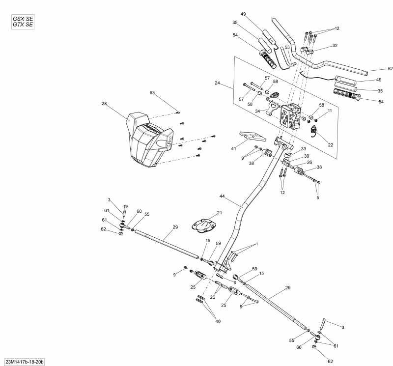 GRAND TOURING SE 12004TEC XR, 2014 - Steering Se