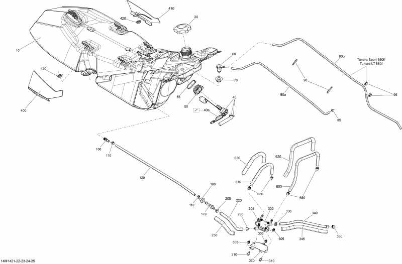 SkiDoo  GRAND TOURING SPORT 550F XP, 2014 - Fuel System