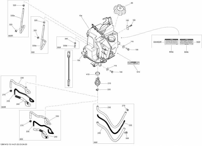Ski-doo GRAND TOURING SPORT 550F XP, 2014 ������ - Oil System