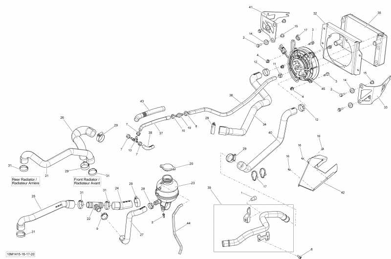 snowmobile  GSX LE 12004TEC XR, 2014 - Cooling System Le