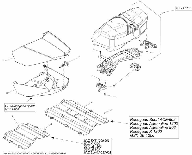   GSX LE 12004TEC XR, 2014 - Luggage Rack