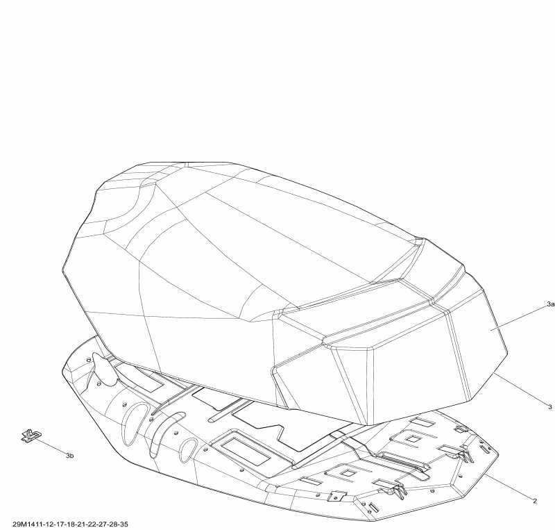 snowmobile  GSX LE 600HOE XS, 2014 - Seat