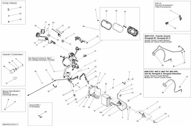 snowmobile  GSX LE 600HOE XS, 2014 -  System