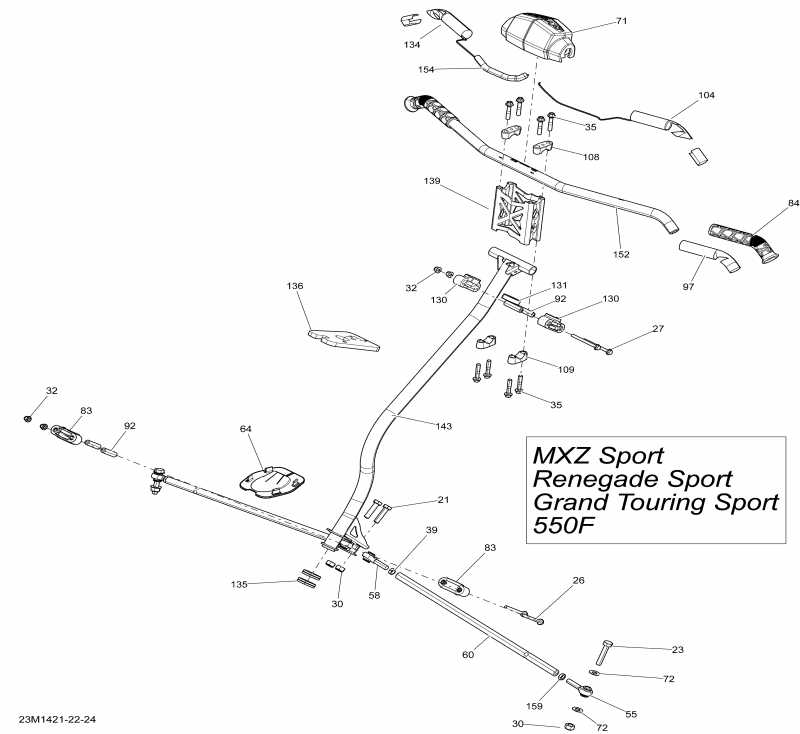 SkiDoo MXZ SPORT 550F XP, 2014 - 23m1421