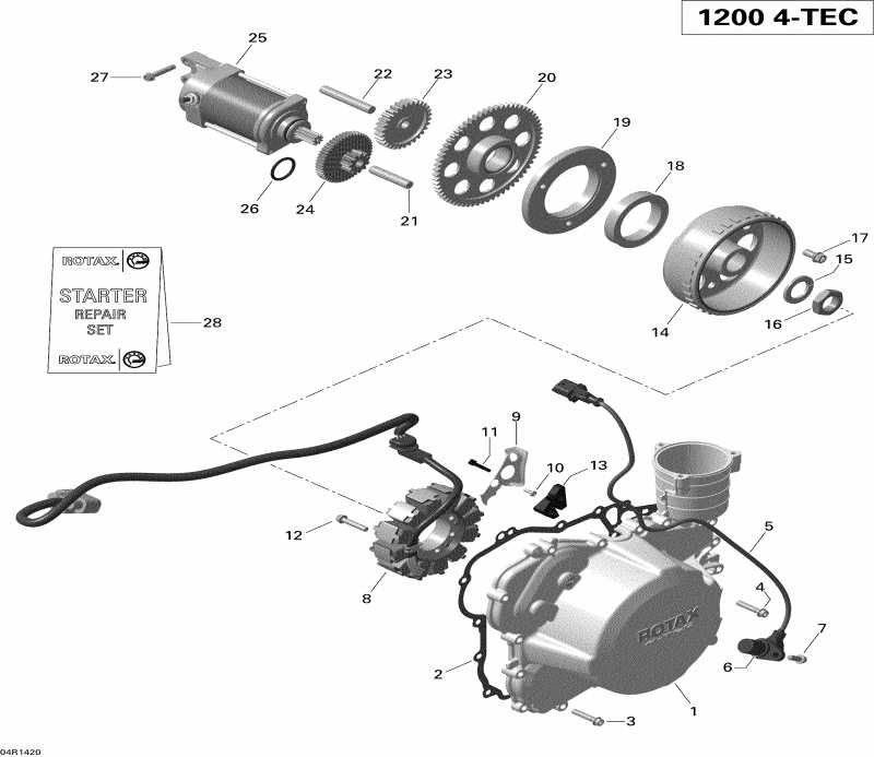  BRP  MXZ TNT 12004TEC XR, 2014 - Magneto And Electric Starter