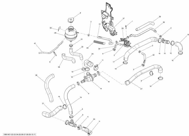 Ski-doo MXZ X-RS 800RETEC XS RS, 2014  - Cooling System 800 R Etec