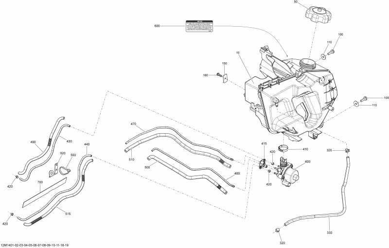 snowmobile   RENEGADE ADRENALINE 800RETEC XS, 2014 - Oil System