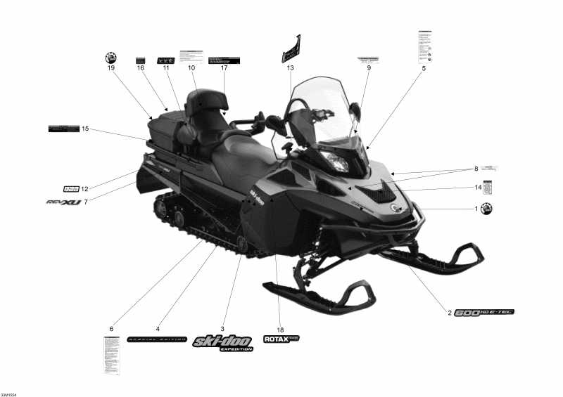  Skidoo Expedition SE 600 E-TEC, 2015  - 33m1554