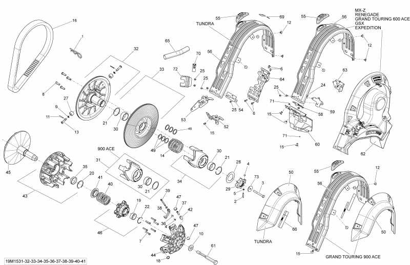 �������� Skidoo Grand Touring LE 900ACE XR137, 2015 ������ - 19m1540