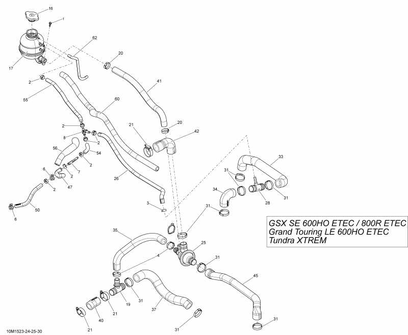 BRP SkiDoo ������ GSX SE 600HOETEC XR137, 2015 - 10m1523
