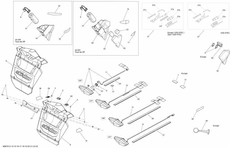 snowmobile   GSX SE 800RETEC XR137, 2015 - 46m1525