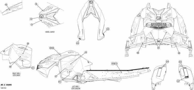 Ski-doo MXZ X-RS 600HOE XS RS, 2015 - 32m1542