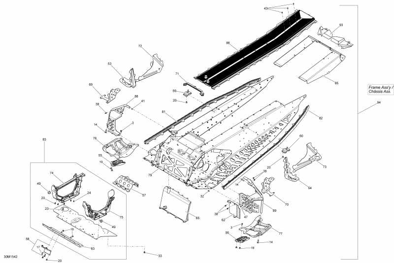 snowmobile Skidoo - 30m1542