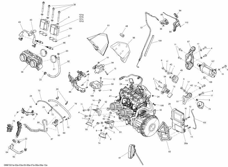  Ski-doo Renegade Backcountry 600HOETEC, XS137, 2015  - 08m1508a