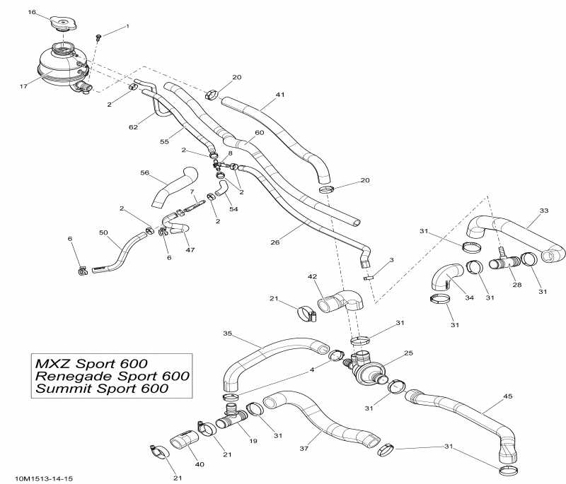 snowmobile ski-doo Renegade Sport 600 XP137, 2015  - 10m1514