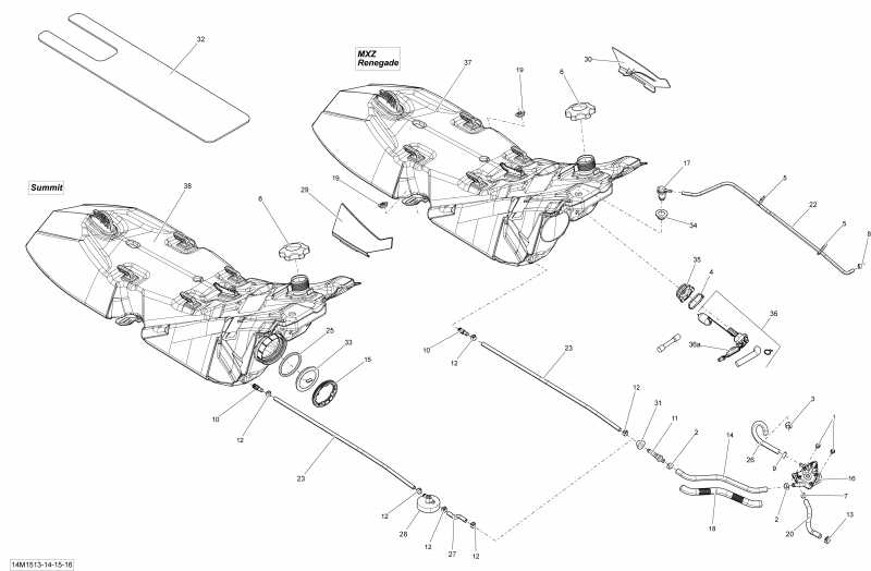 snowmobile ski-doo Renegade Sport 600 XP137, 2015 - 14m1514