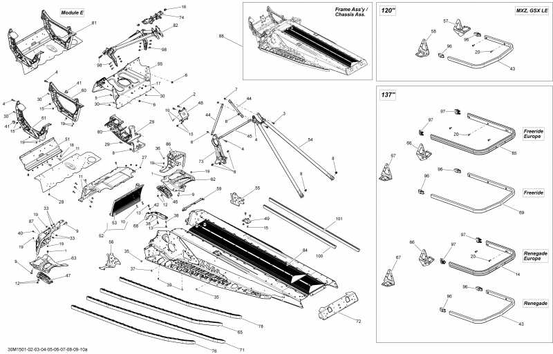 �������� Skidoo ����������� Renegade X 800RETEC, XS137, 2015 - 30m1507