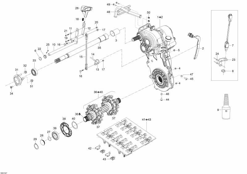 snowmobile ski-doo Skandic SWT 550, 2015 - 19m1547