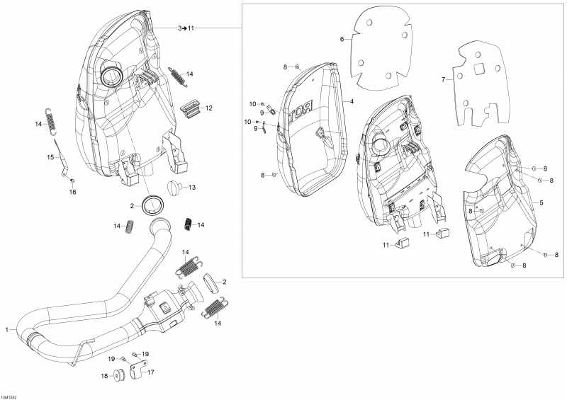  Ski Doo Skandic SWT 900 ACE, 2015 - 13m1552