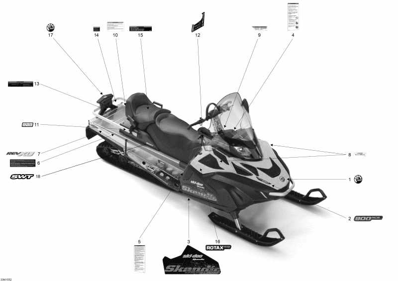 Skidoo Skandic SWT 900 ACE, 2015 - 33m1552