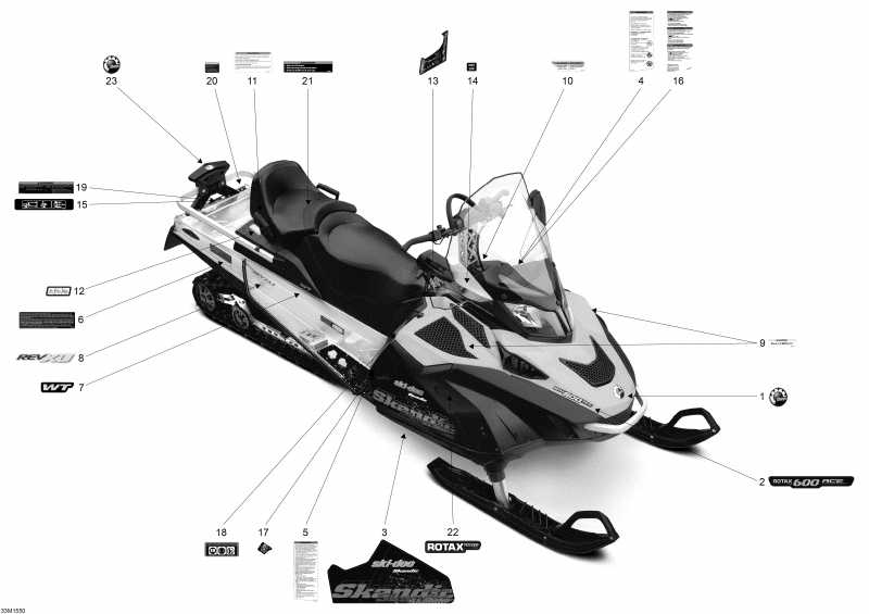  Skidoo Skandic WT 600 ACE, 2015  - 33m1550