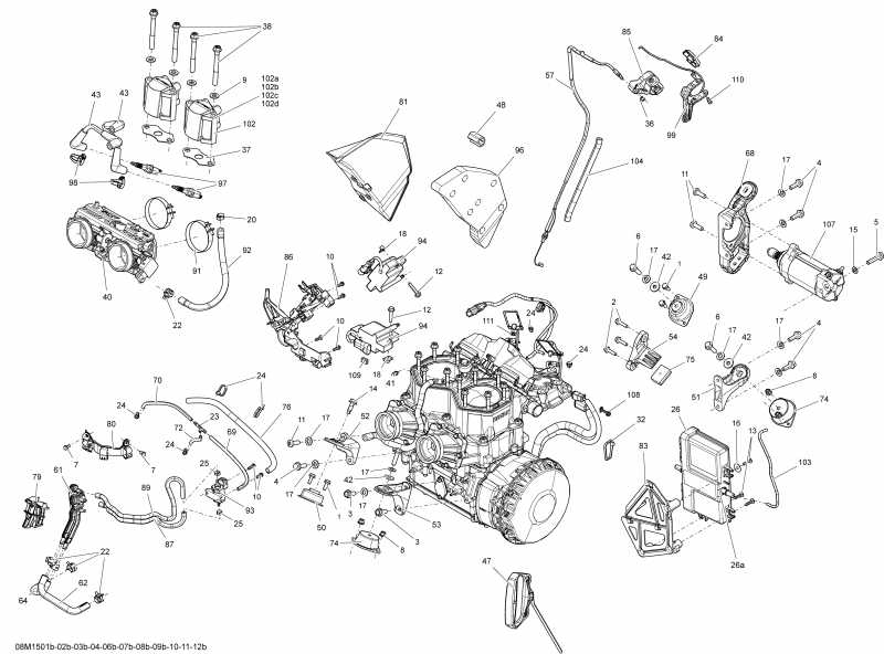 Ski-doo  Summit SP 800RETEC XM-154, 2015 - 08m1512b