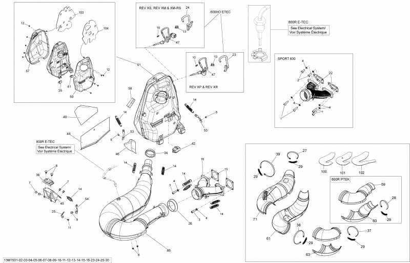 snowmobile ski-doo Summit X 800RETEC XM T3-174, 2015 - 13m1511