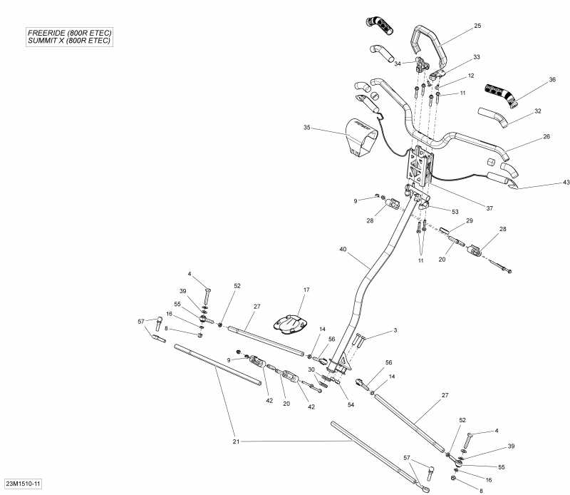  Ski Doo Summit X 800RETEC XM T3-174, 2015  - 23m1511