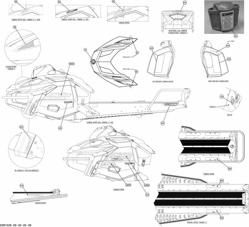 BRP SkiDoo Tundra LT 550F XU-154, 2015 - 32m1529