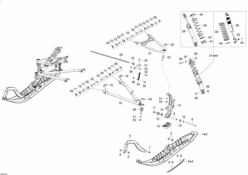 Ski-doo  EXPEDITION - LE-SE-Xtreme 2-STROKE, 2016 - Front Suspension And Ski