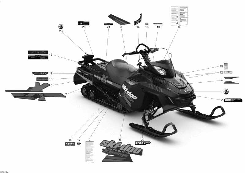 ski-doo EXPEDITION - LE-SE-Xtreme 2-STROKE, 2016  - Decals Extreme