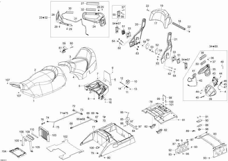  SKIDOO - Seat