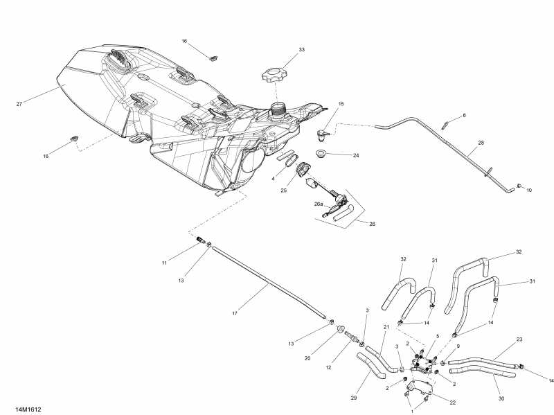 �������� Ski Doo EXPEDITION - SPORT 2-STROKE, 2016 ������ - Fuel System