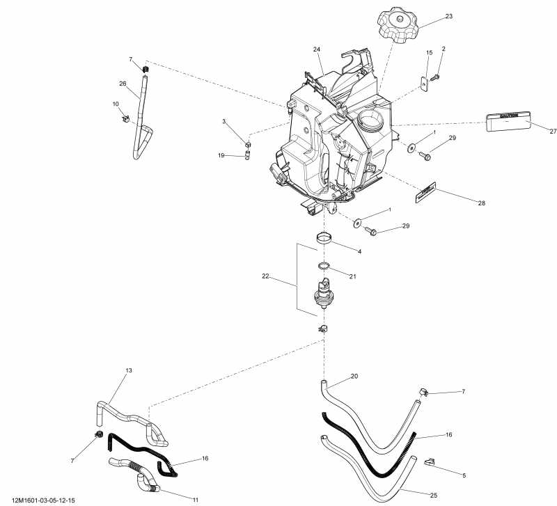 �������� BRP SkiDoo EXPEDITION - SPORT 2-STROKE, 2016 ������ - Oil System